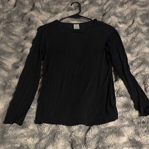 Elegant Black Long Sleeve Top